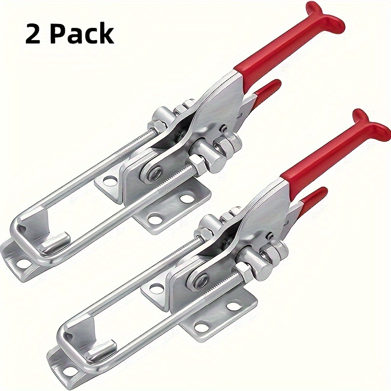 Woodworking Quick Clamps - 2Pcs Heavy-Duty Clamps Adjustable U-Shaped Self-Locking