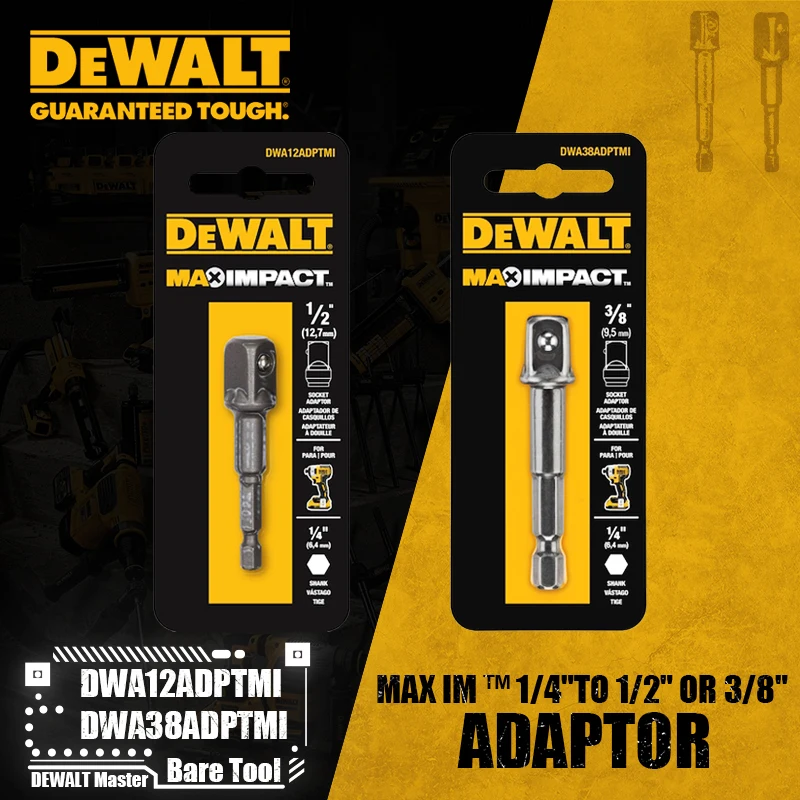 Woodworking Videos - DEWALT DWA12ADPTMI DWA38ADPTMI MAX IMPACT™ 1/4