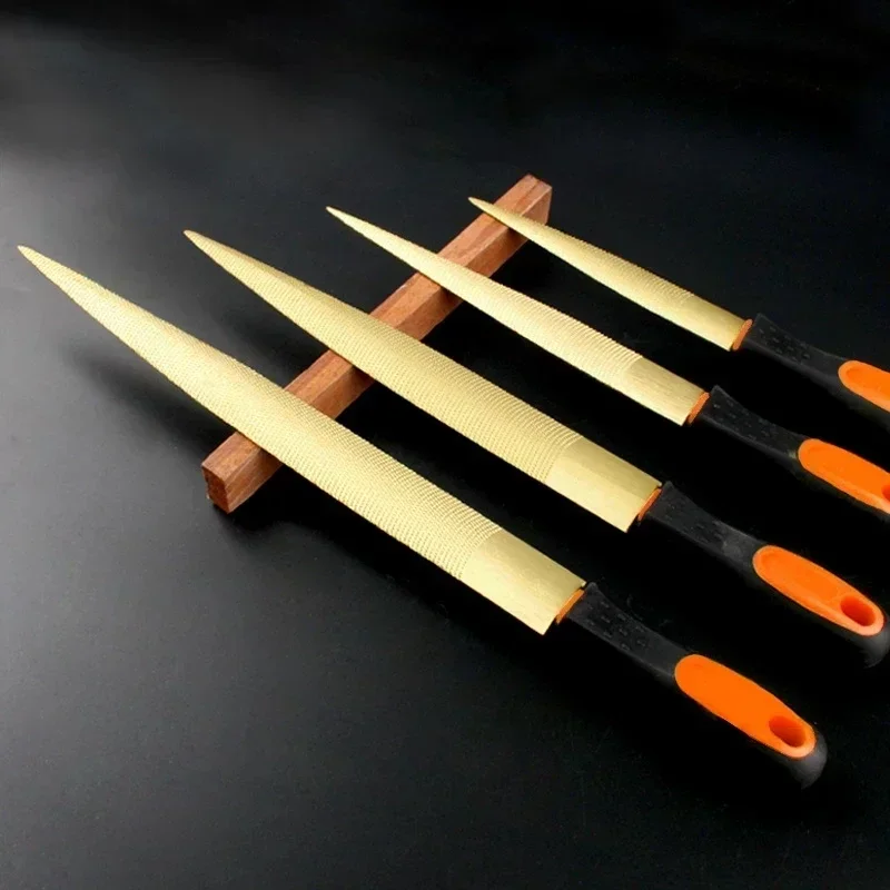 1PC Golden Tapered Rasp Wood F - Woodworking Files And Rasps ulasan dan harga