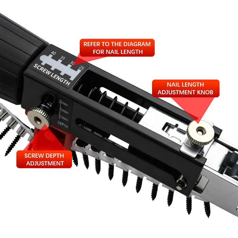 Automatic Chain Nail Gun Adapt - Woodworking Nail Gun ulasan dan harga