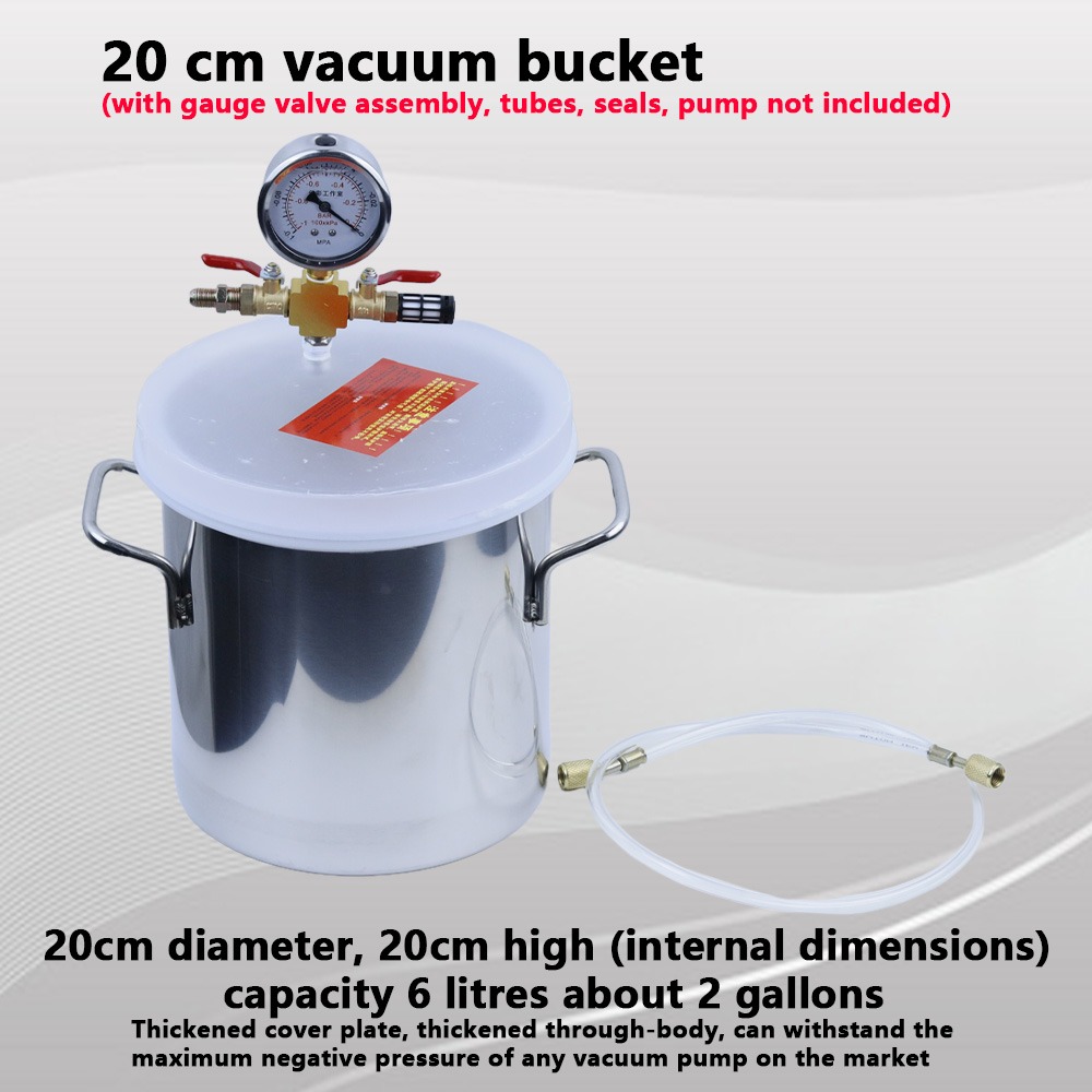 6L Upgraded Tempered Glass Lid - Woodworking Vacuum Press ulasan dan harga