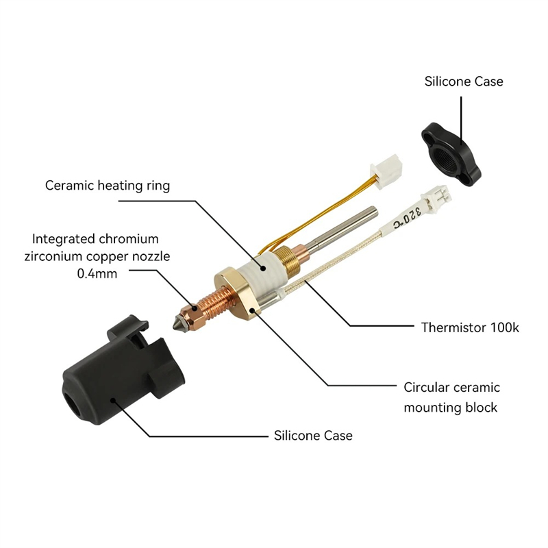 For Creality K1 K1C Nozzle K1  - Creality Printer Ender 3 V3 ulasan dan harga
