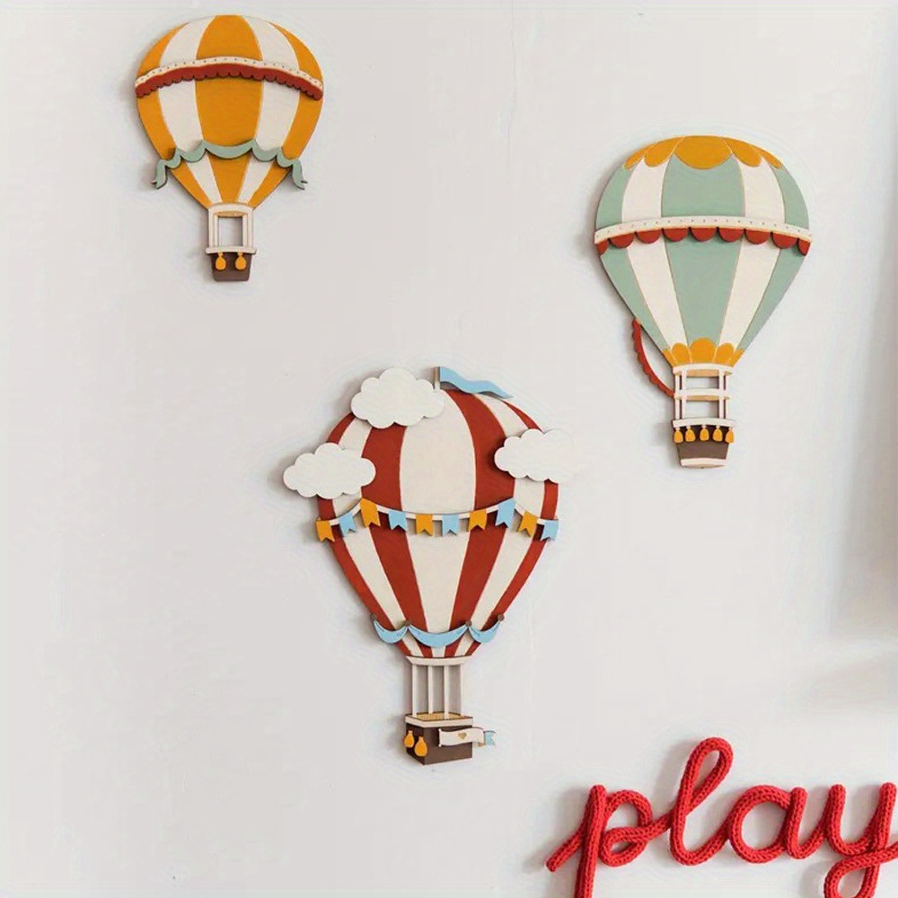 3D Wooden Hot Air Balloon Deco - Woodworking Zone ulasan dan harga