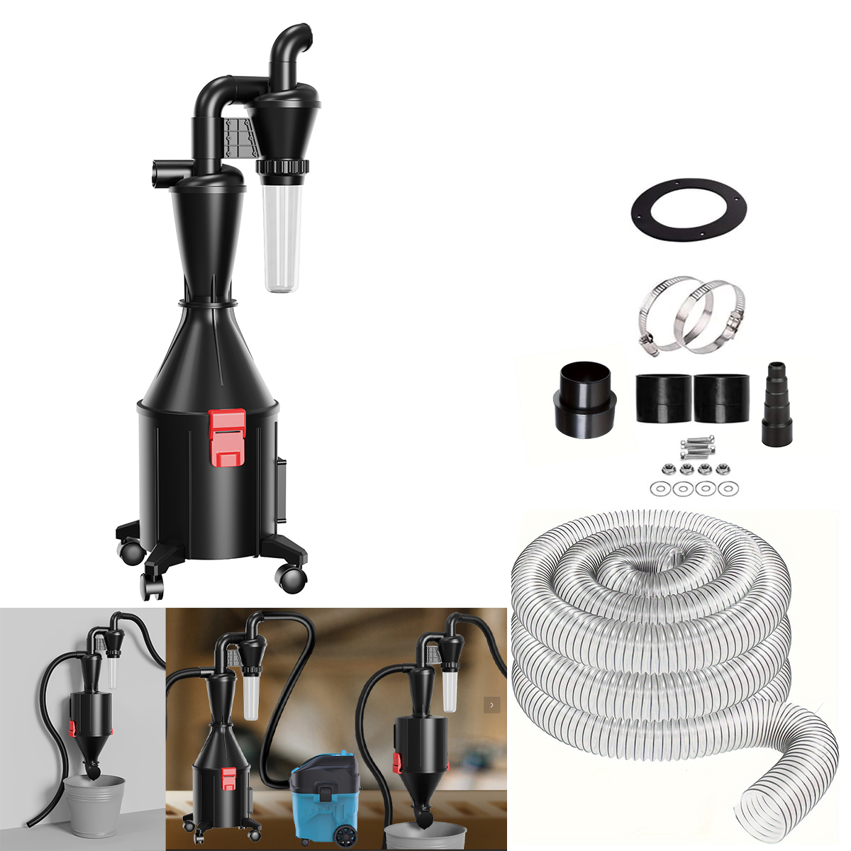 Cyclone Separation Vacuum Clea - Woodworking Vacuum Press ulasan dan harga
