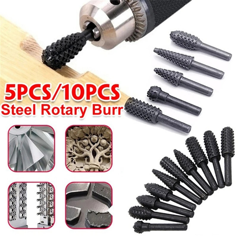 5PCS/10PCS 6mm Shank Rotary Bu - Woodworking Files And Rasps ulasan dan harga
