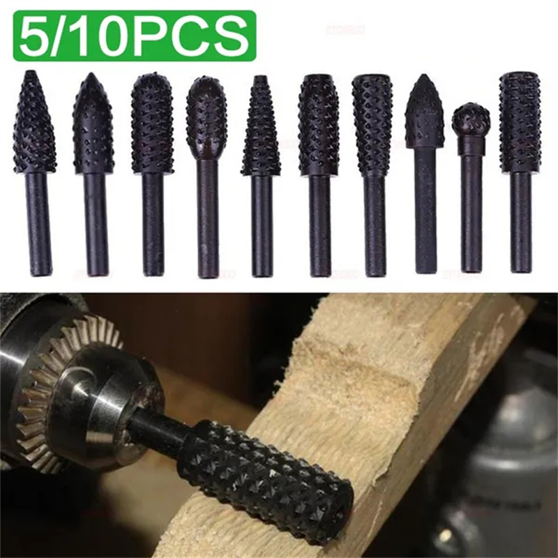 5PCS/10PCS 6mm Shank Rotary Bu - Woodworking Files And Rasps ulasan dan harga