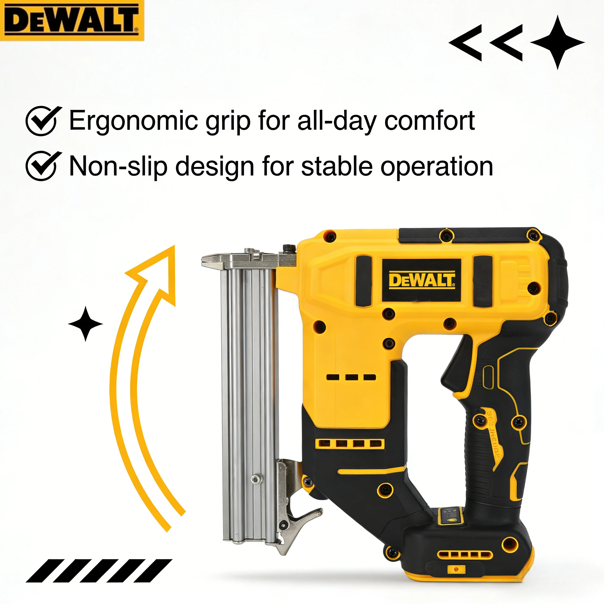 DEWALT Compact 18 Gauge Cordle - Woodworking Nail Gun ulasan dan harga