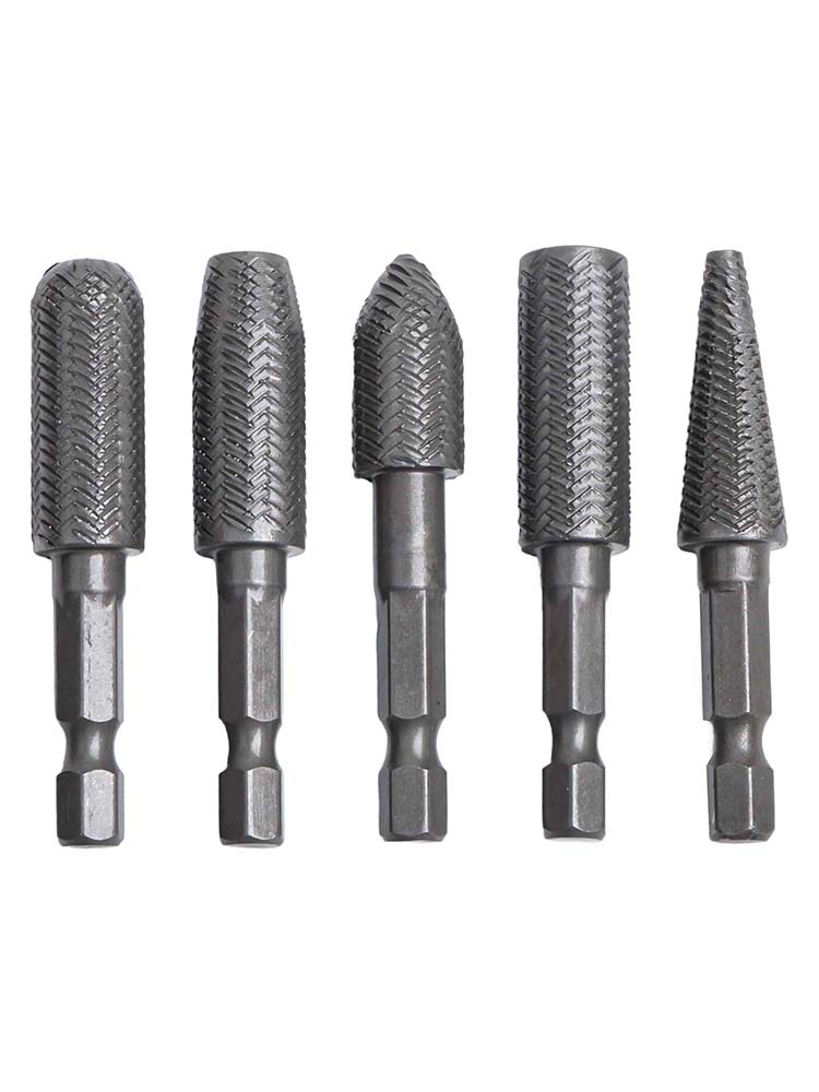 5Pcs Rotary Rasp 1/4inch Hex S - Woodworking Files And Rasps ulasan dan harga
