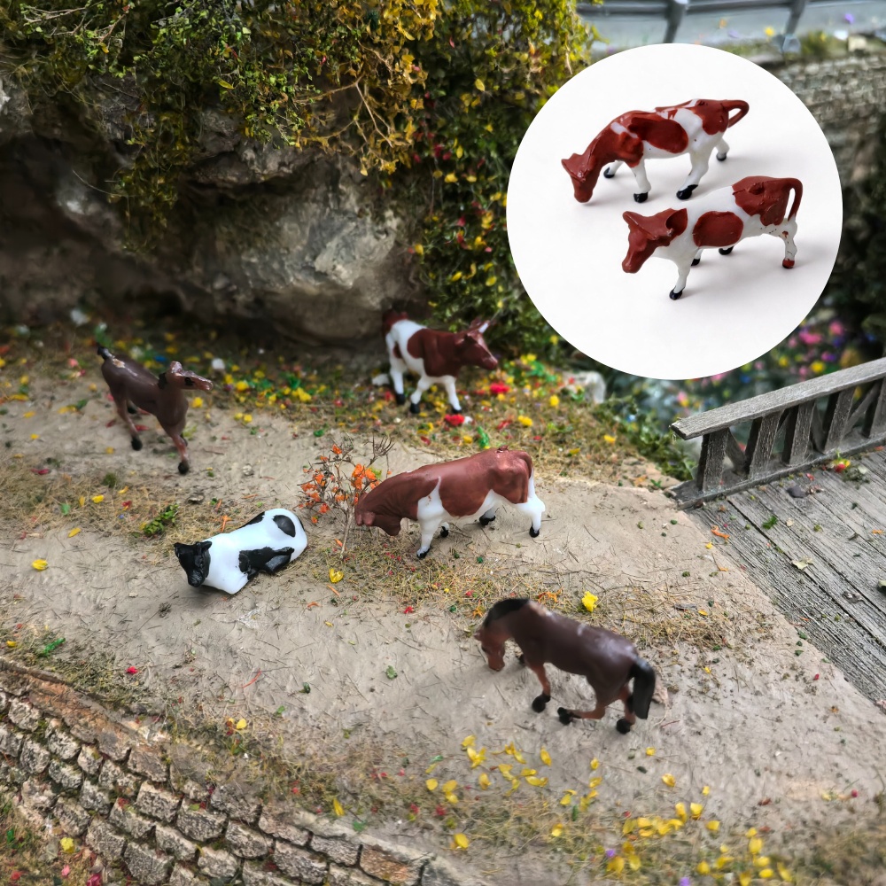 HO Scale Mini Farm Animal Figu - Woodworking Horse ulasan dan harga