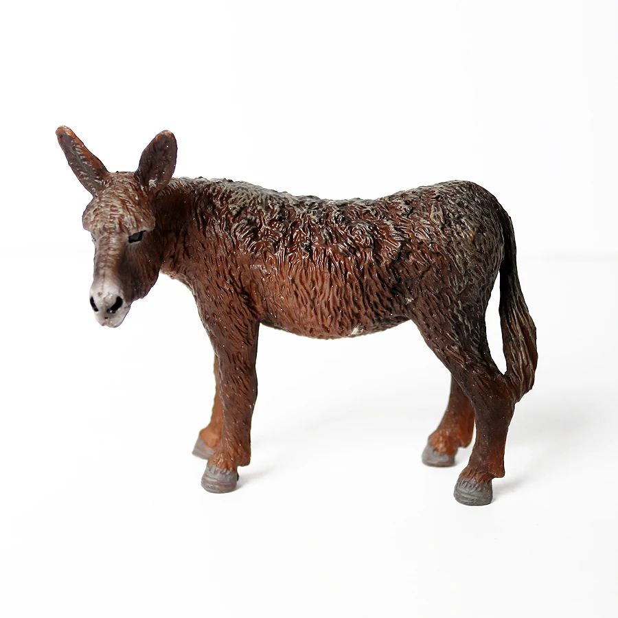 Donkey Model Toy Animals Figur - Woodworking Horse ulasan dan harga