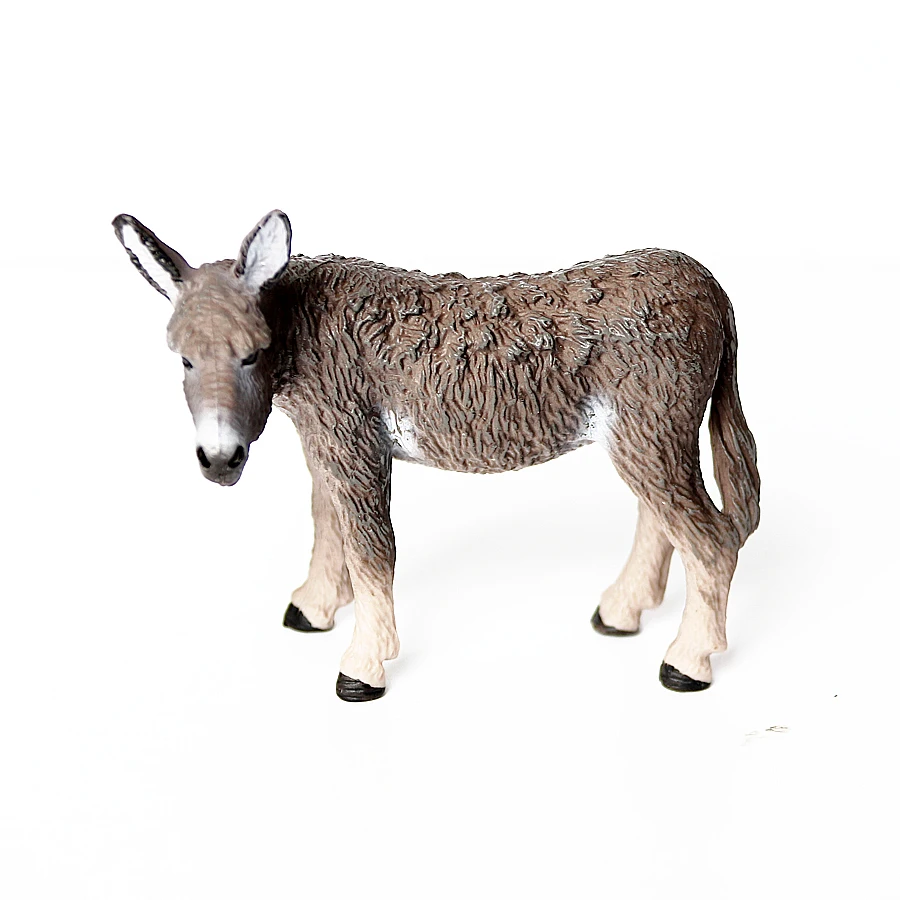 Donkey Model Toy Animals Figur - Woodworking Horse ulasan dan harga