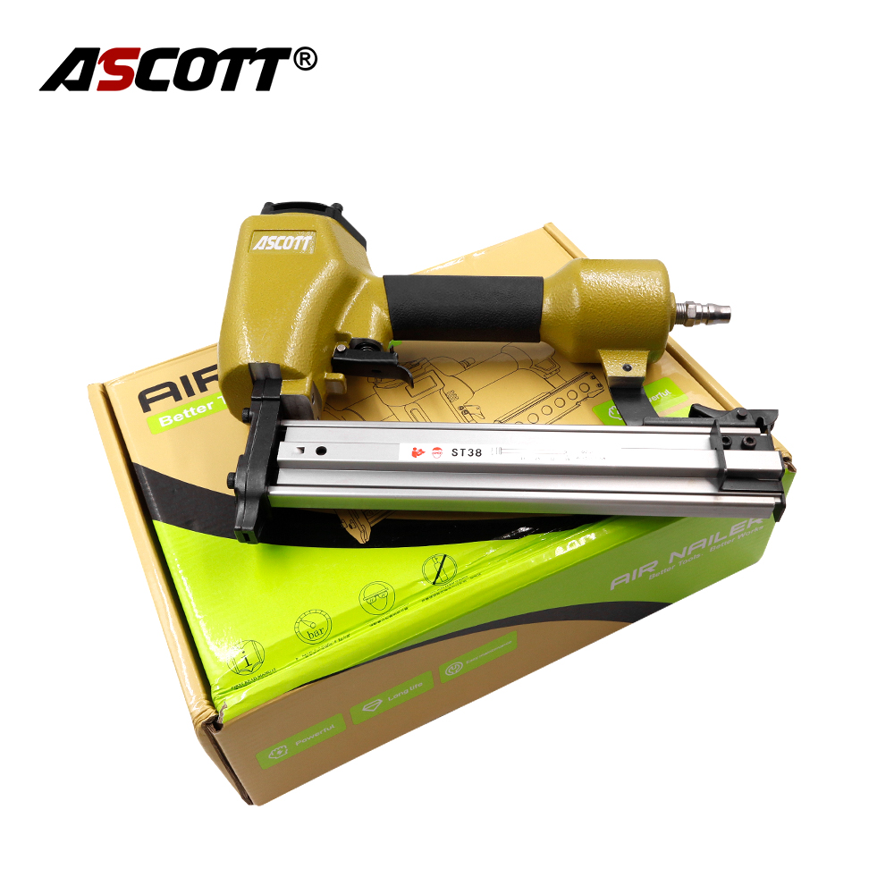 ST38 14GA Heavy  Pneumatic Nai - Woodworking Nail Gun ulasan dan harga