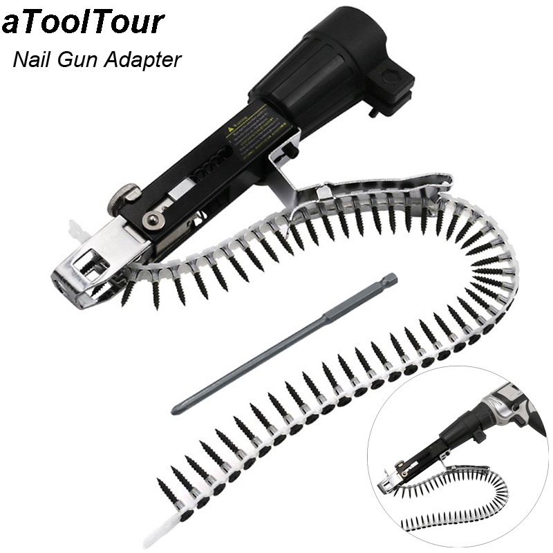 Electric Drill Adpater Automat - Woodworking Nail Gun ulasan dan harga
