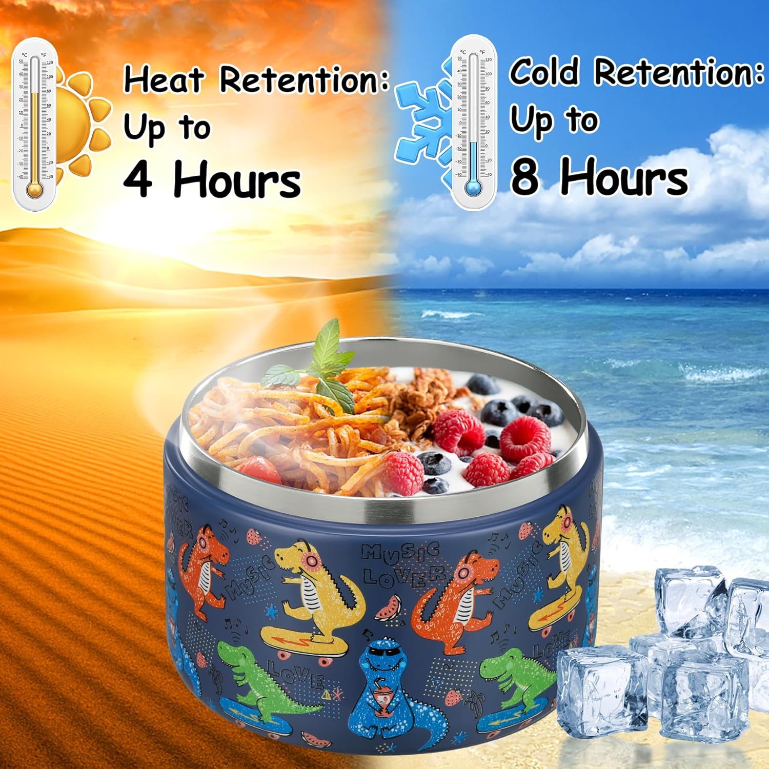 12oz Insulated Vacuum Food Jar - Woodworking Vacuum Press ulasan dan harga