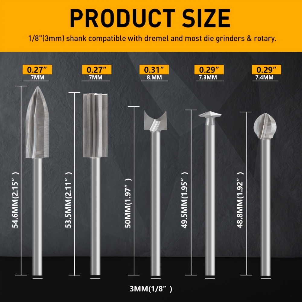 11PCS HSS Engraving Drill Bits - Woodworking Videos ulasan dan harga
